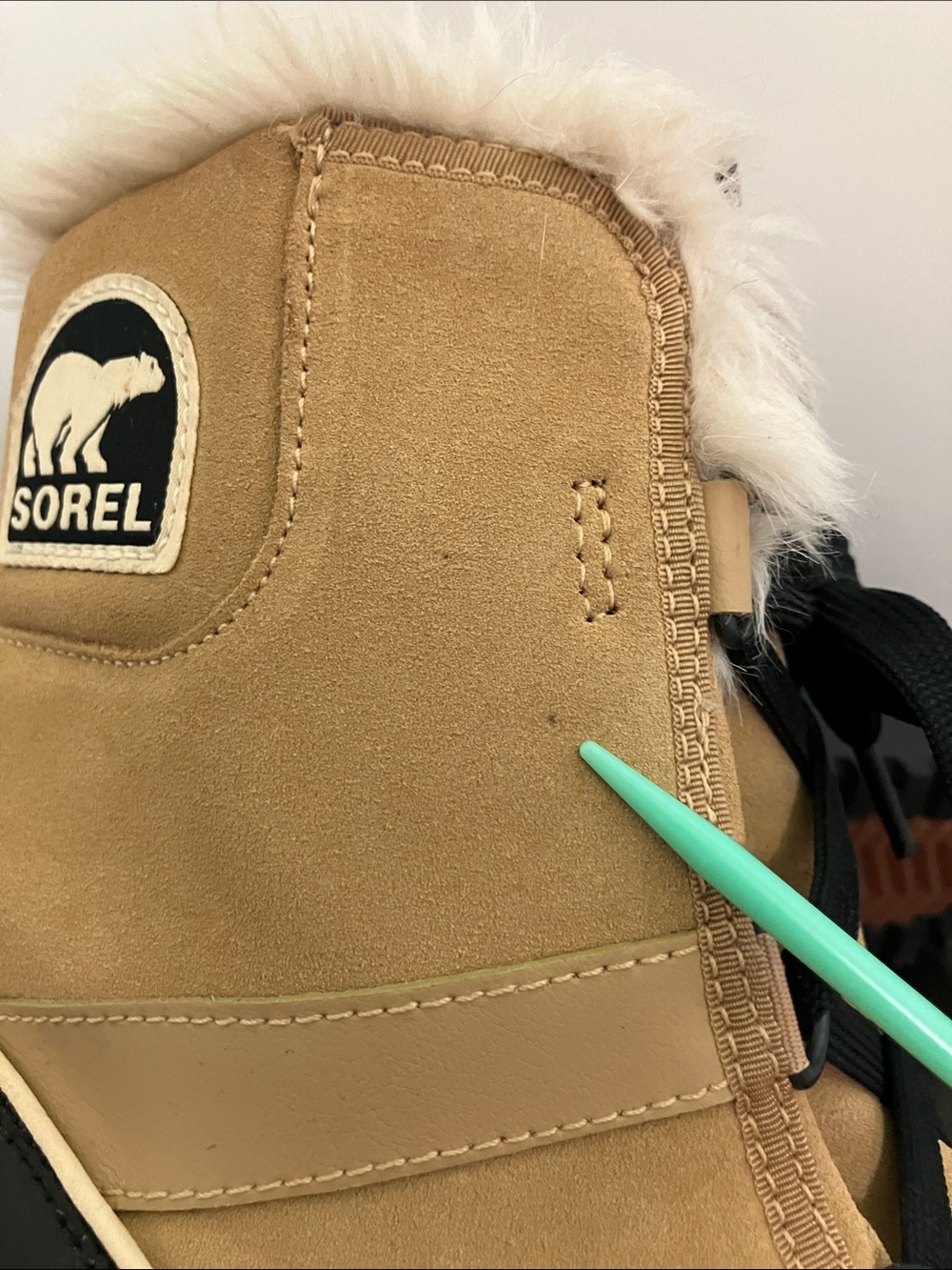 Sorel Tivoli II Tan Suede Waterproof Winter Boots - Picture 5 of 8